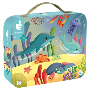 Janod Sea Animal Panorama Puzzle
