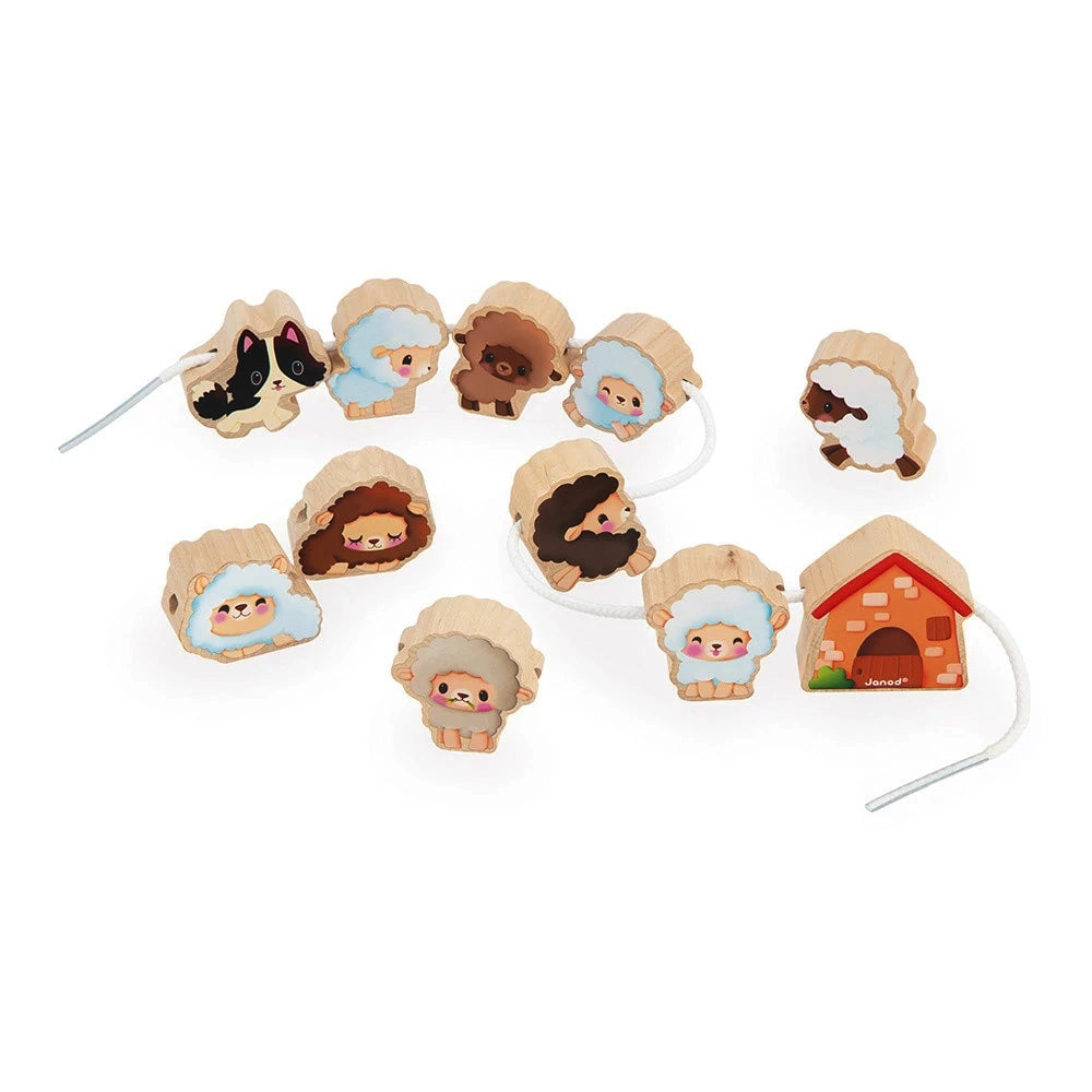 Janod Farm: Thread Your Own Sheep Beads