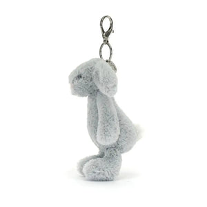 Jellycat Bashful Silver(Grey) Bunny Bag Charm