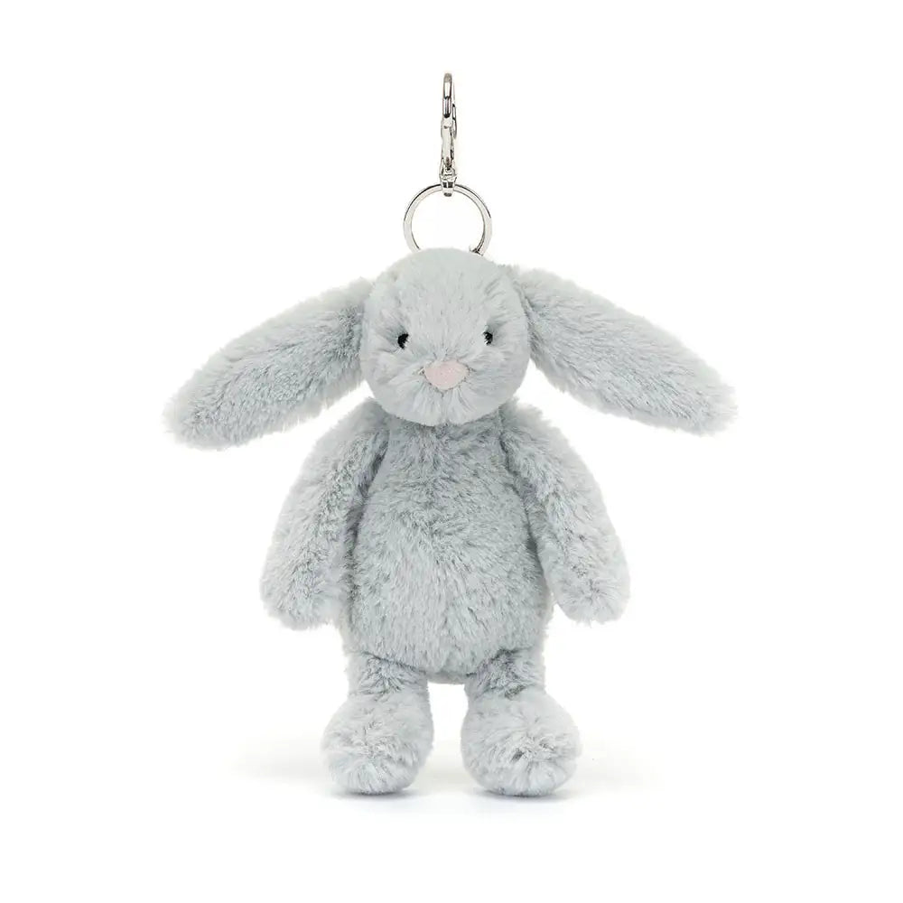 Jellycat Bashful Silver(Grey) Bunny Bag Charm