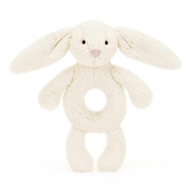 Jellycat Bashful Cream Bunny Ring Rattle