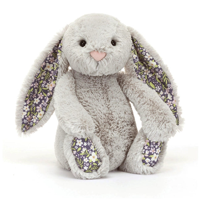 Jellycat Blossom Silver(Grey) Bunny Bloom - Medium