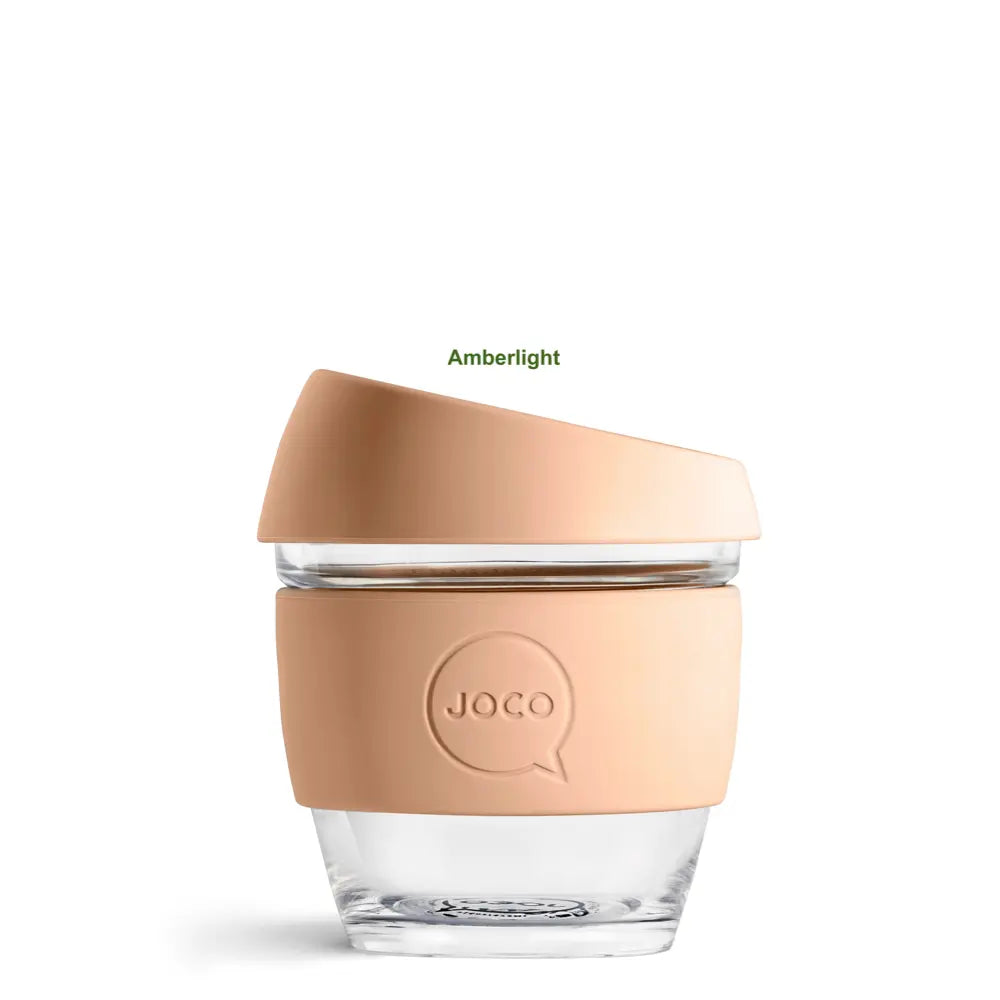 Joco Reuseable Glass Cup 4oz - Amberlight