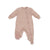Juddlies Mini Waffles Footed Sleeper - Pink Clay