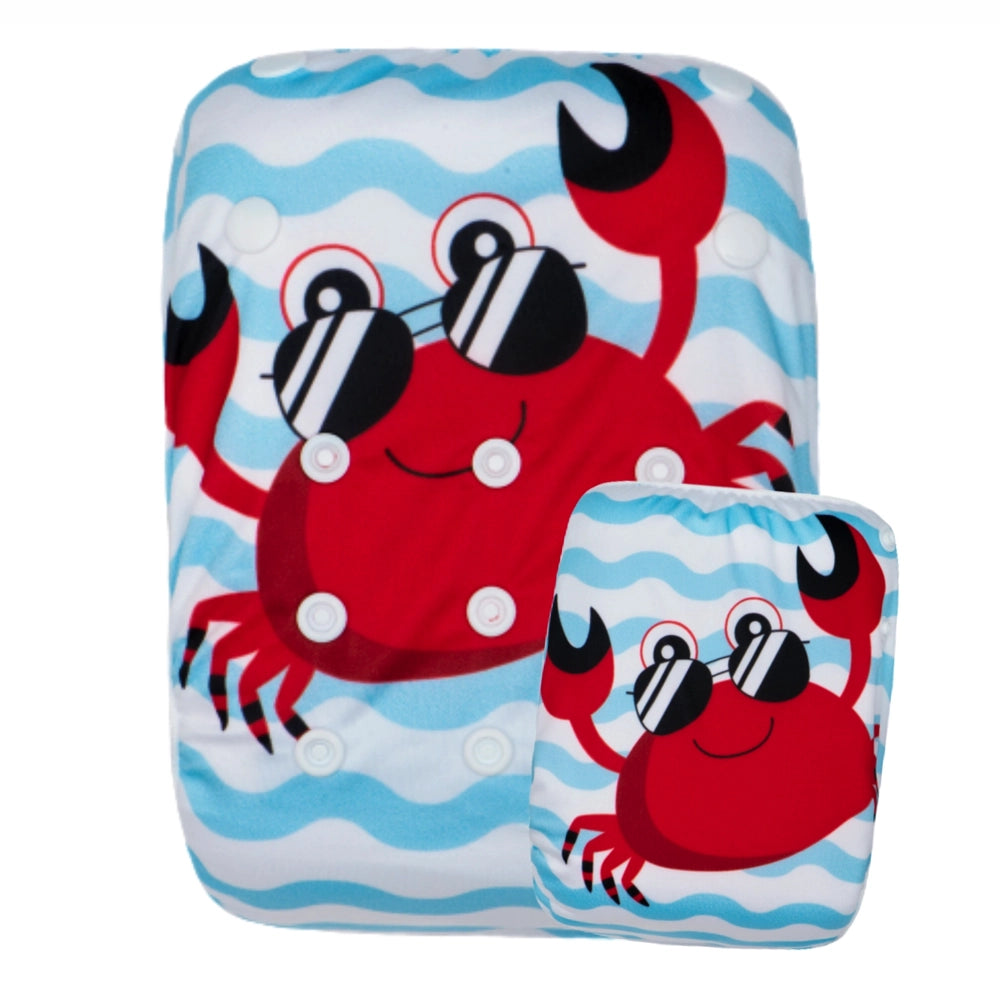 KaWaii Baby Swim Cloth Diaper - Mr.Crab