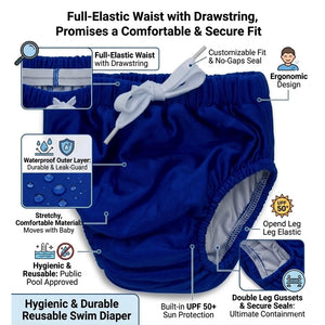 KaWaii Baby Swim Cloth Diaper - Navy