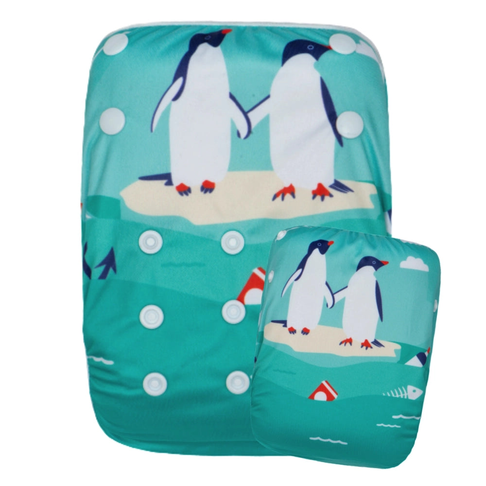 KaWaii Baby Swim Cloth Diaper - Penguin Paradise