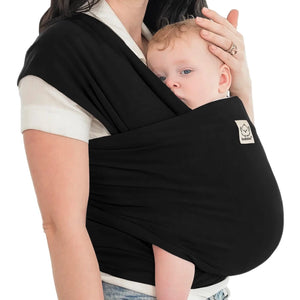 Keababies Original Baby Wrap Carrier - Trendy Black