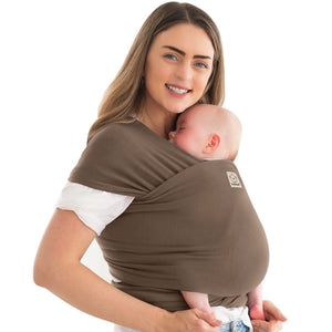 Keababies Original Baby Wrap Carrier - Saddle Brown