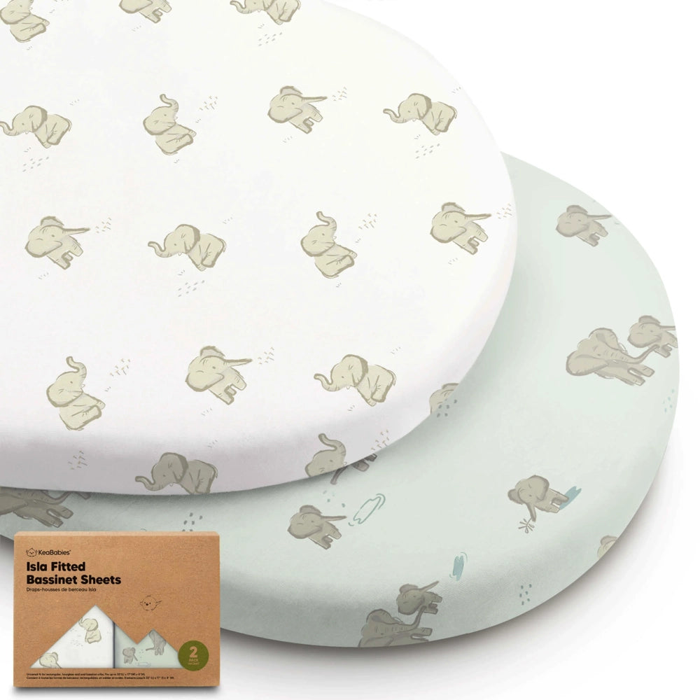 Keababies Isla Bassinet Sheets 2pk - Elly