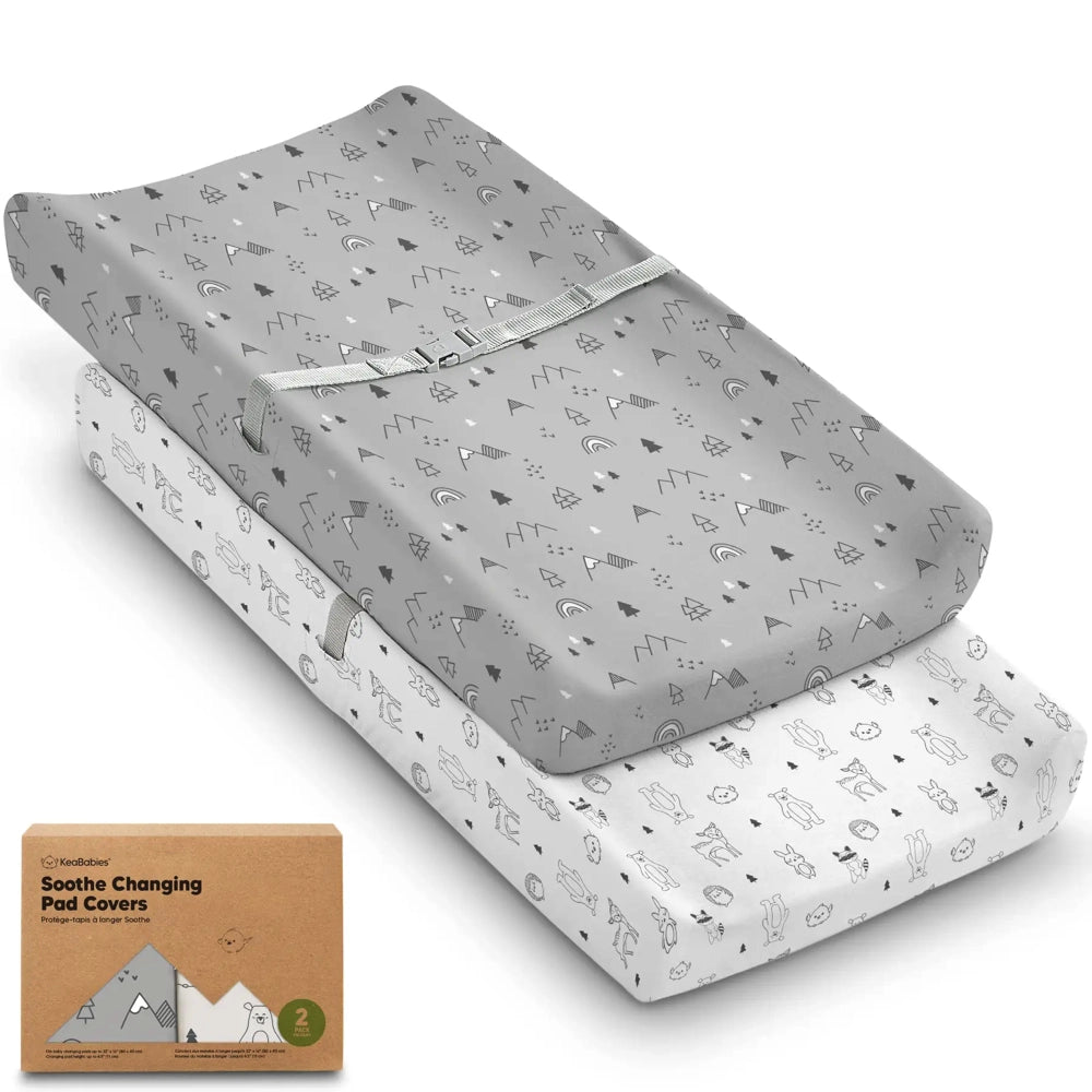 Keababies Changing Pad Covers 2pk - Woodland