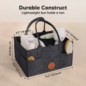Keababies Baby Diaper Caddy Organizer - Mystic Gray