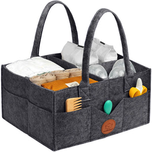 Keababies Baby Diaper Caddy Organizer - Mystic Gray