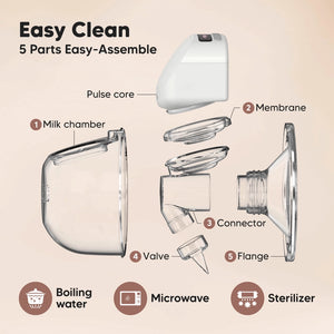 Keababies Pulse Breast Pump Hands Free Electric Milk Pump
