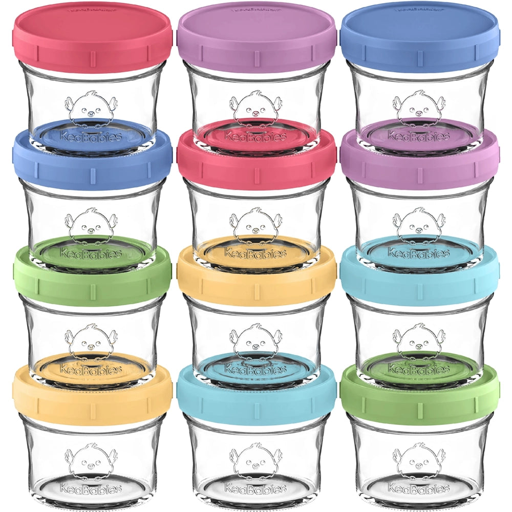 KeaBabies Baby Food Storage Containers 12pk - Nord