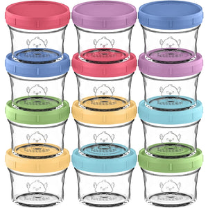 KeaBabies Baby Food Storage Containers 12pk - Nord