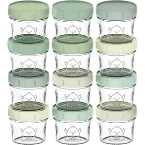 KeaBabies Baby Food Storage Containers 12pk - Sage