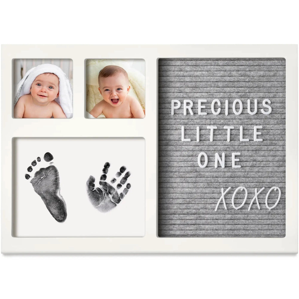 Keababies Heartfelt Inkless Baby Hand & Footprint Frame - Letterboard