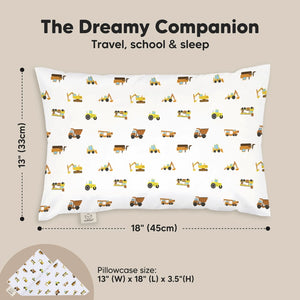 Keababies Toddler Pillow with Pillowcase - Construction