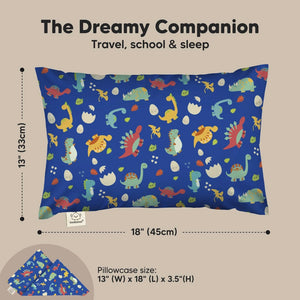 Keababies Toddler Pillow with Pillowcase - DinoWorld