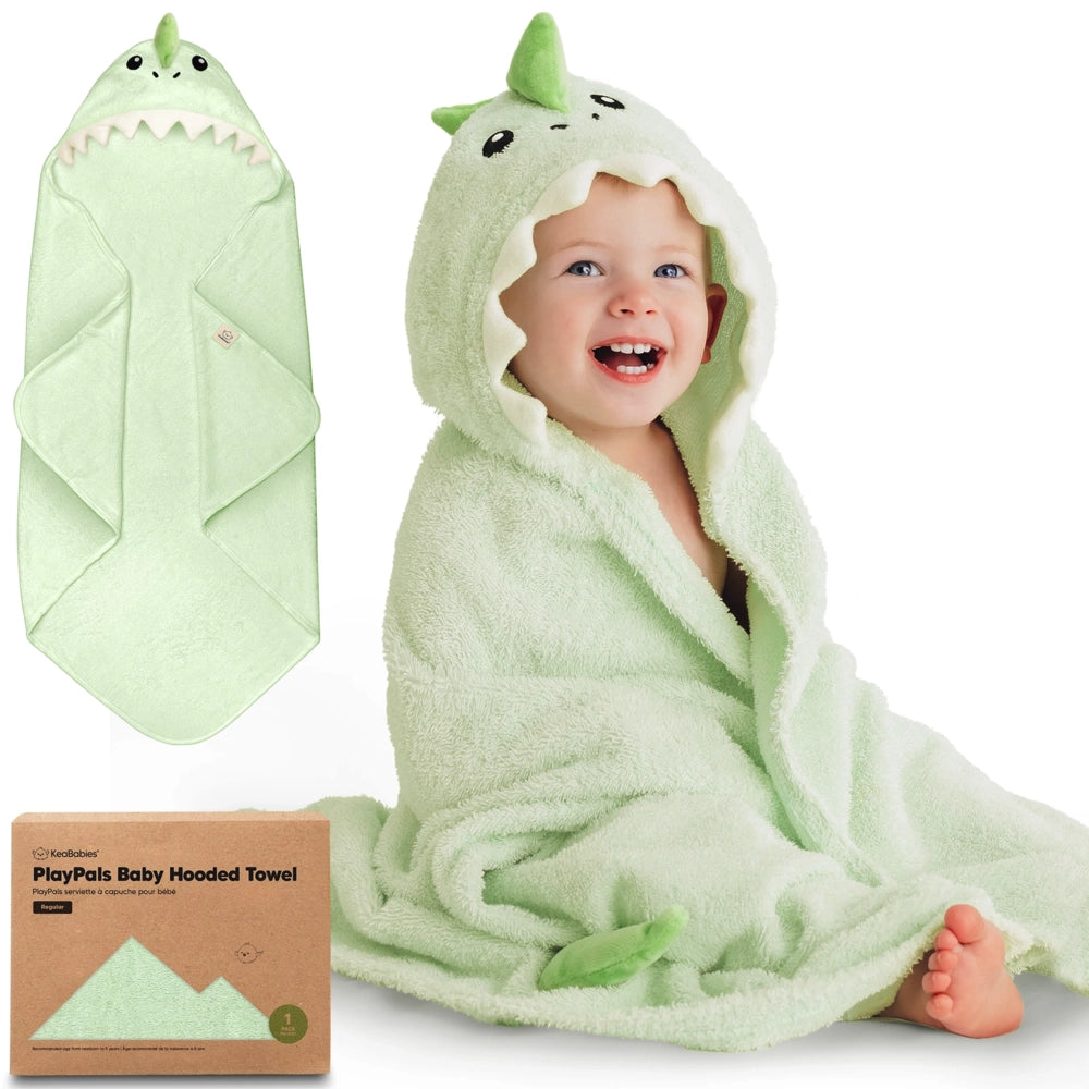 Keababies Playpals Hooded Baby Towel - Draco