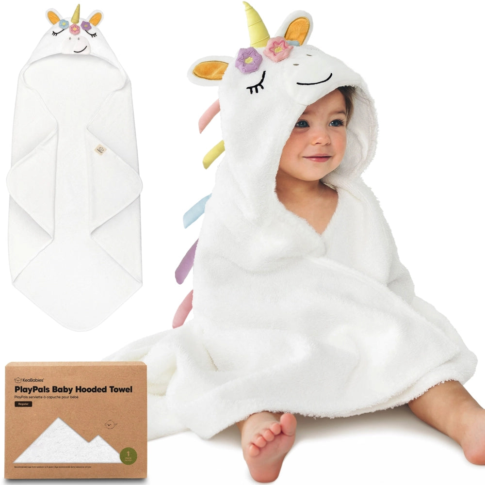Keababies Playpals Hooded Baby Towel - Uria
