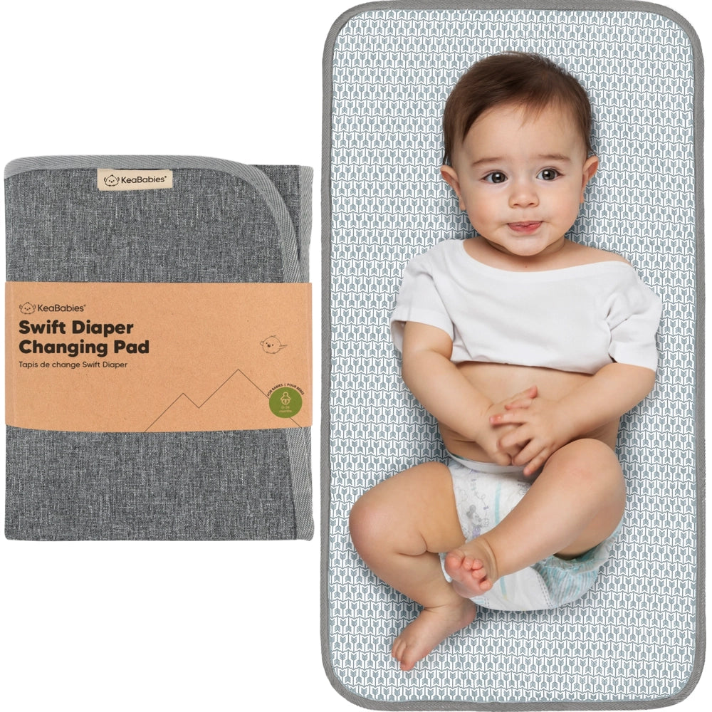 Keababies Swift Portable Changing Pad - Classic Gray