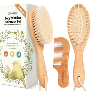 Keababies Baby Hair Brush and Comb Set