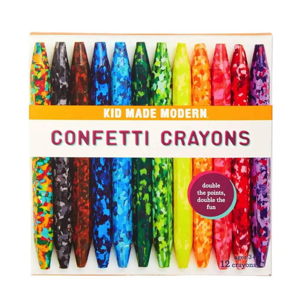 Kid Made Modern Confetti Crayons