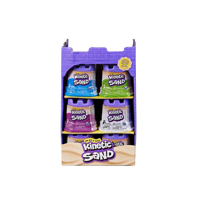 kinetic sand single container castle - colour assorted