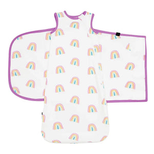 Kyte Baby 0.5 Tog Swaddler in Poi Rainbow