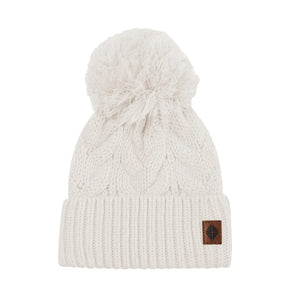 Kyte Baby Chunky Cable Knit Beanie in Oat