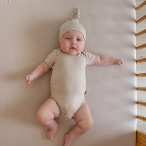 Kyte Baby Short Sleeve Bodysuit in Bisque