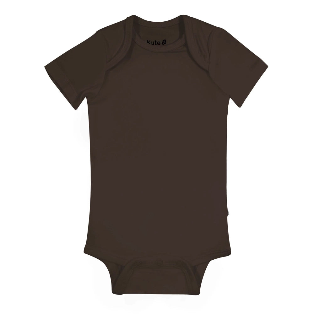 Kyte Baby Short Sleeve Bodysuit in Espresso