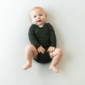 Kyte Baby Long Sleeve Bodysuit in Fir