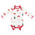 Kyte Baby Long Sleeve Bodysuit in Santa Sleigh