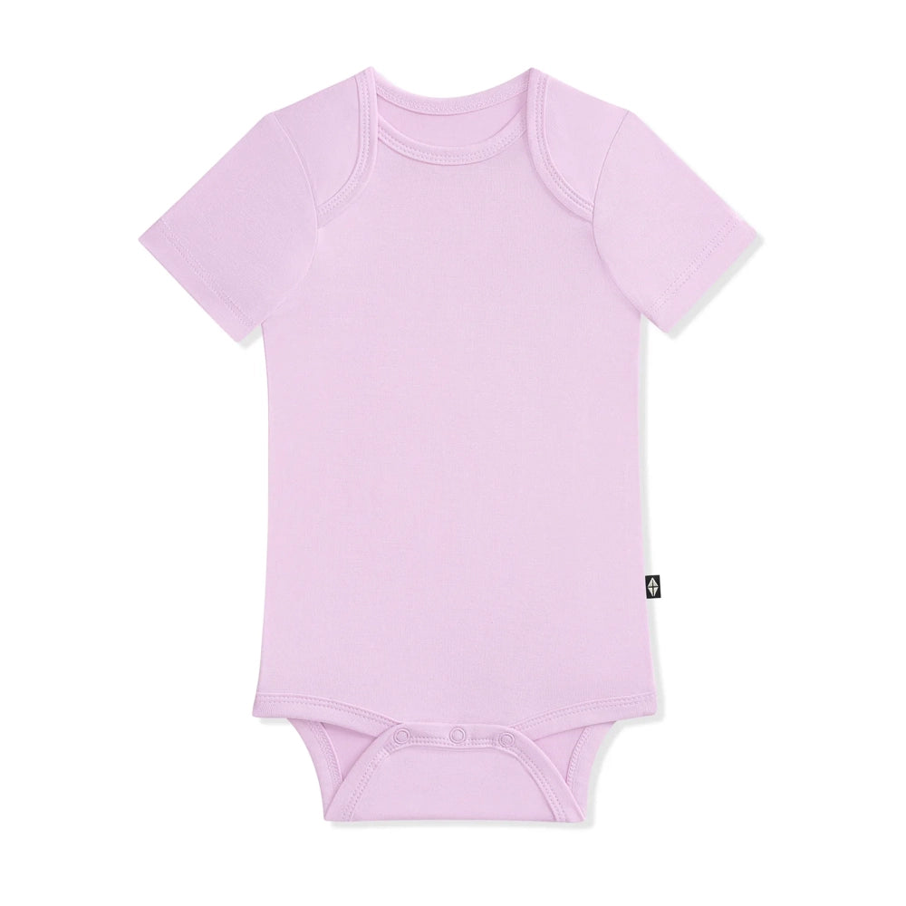 Kyte Baby Short Sleeve Bodysuit in Thistle