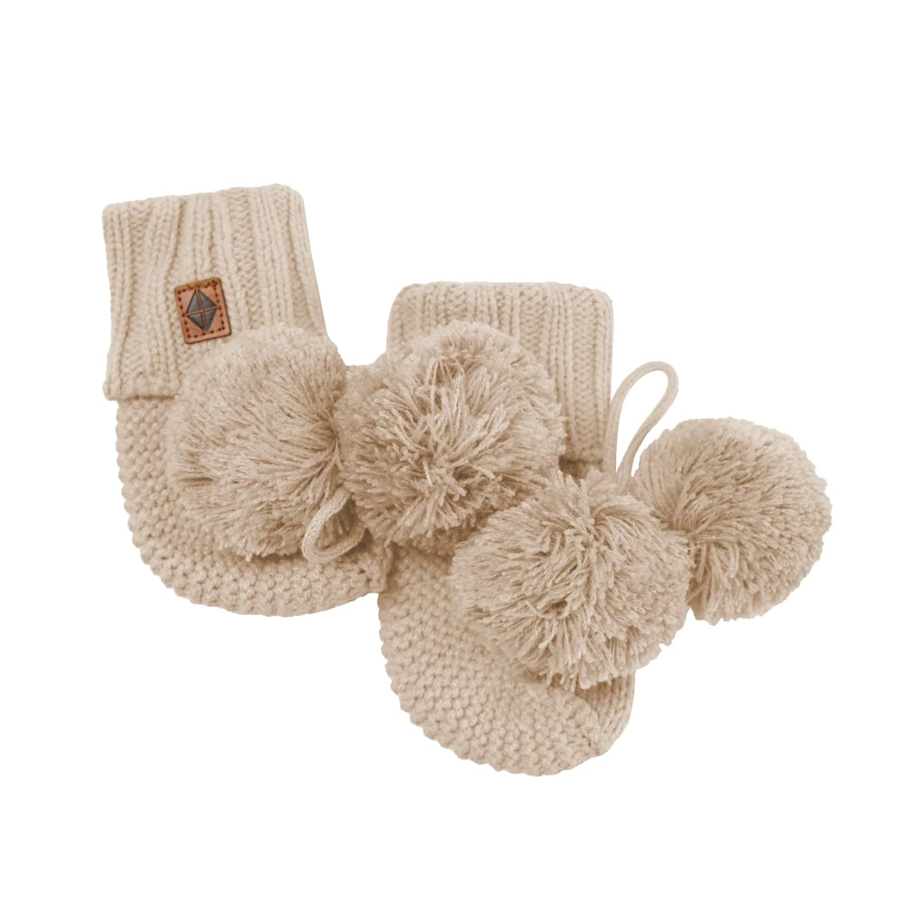 Kyte Baby Knit Booties in Almond