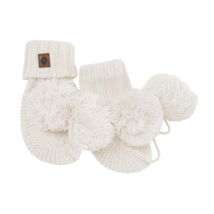 Kyte Baby Knit Booties in Oat
