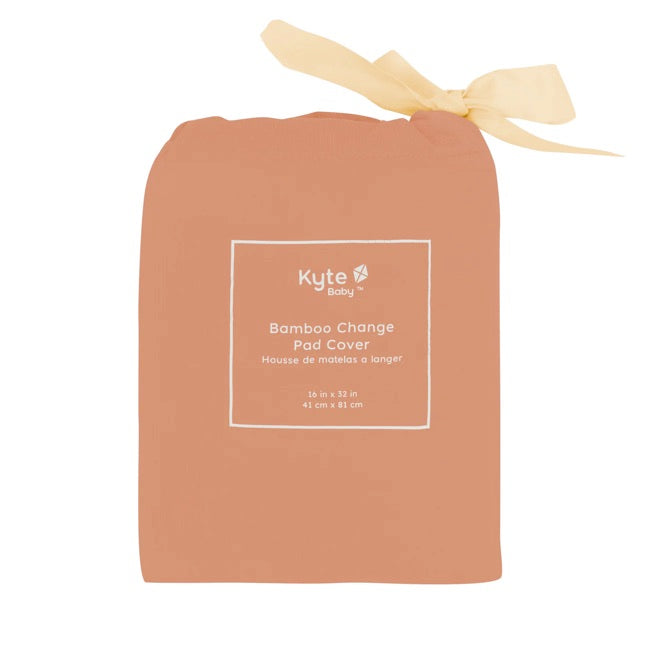 Kyte Baby Change Pad Cover in Apricot Baby Charlotte Canada