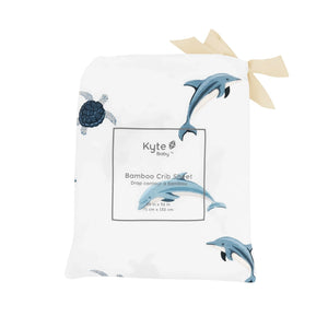 Kyte Baby Crib Sheet in Dolphin