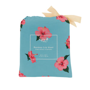 Kyte Baby Crib Sheet in Hibiscus