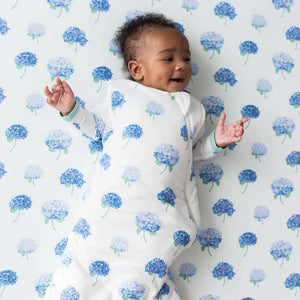 Kyte Baby Printed Crib Sheet in Hydrangea