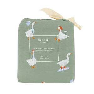 Kyte Baby Crib Sheet in Silly Goose