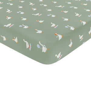 Kyte Baby Crib Sheet in Silly Goose