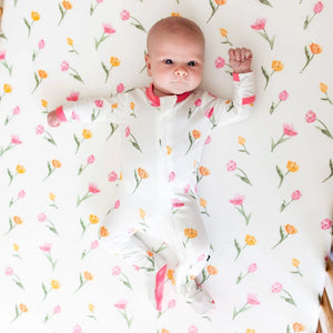 Kyte Baby Crib Sheet in Tulip