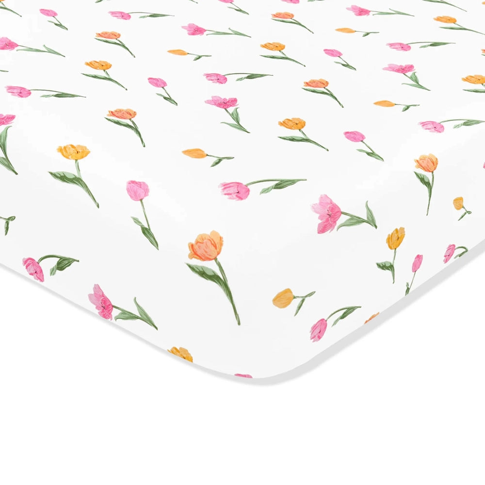 Kyte Baby Crib Sheet in Tulip