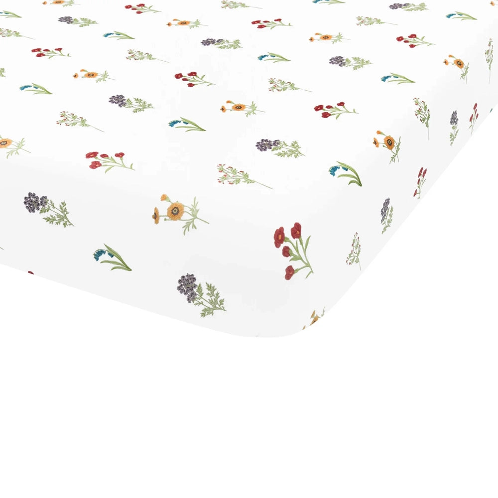 Kyte Baby Crib Sheet in Wildflower