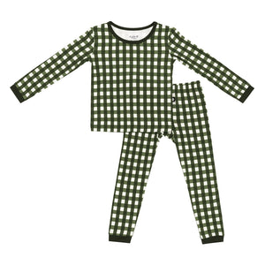 Kyte Baby Long Sleeve Pajamas in Gingham Fir