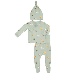 Kyte Baby Take Me Home Set with Cap in Aloe Chick
